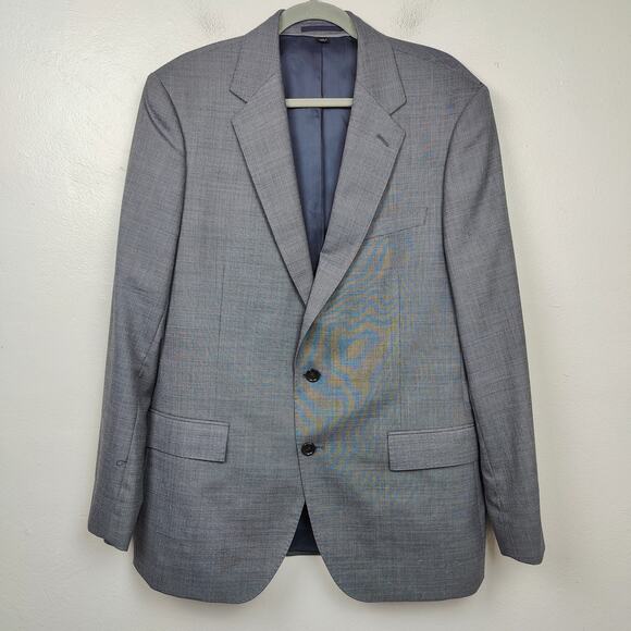 J Crew Ludlow Blazer Mens 42R Gray Four Season Wool Slim‎ Fit Preppy Jacket - Picture 1 of 13